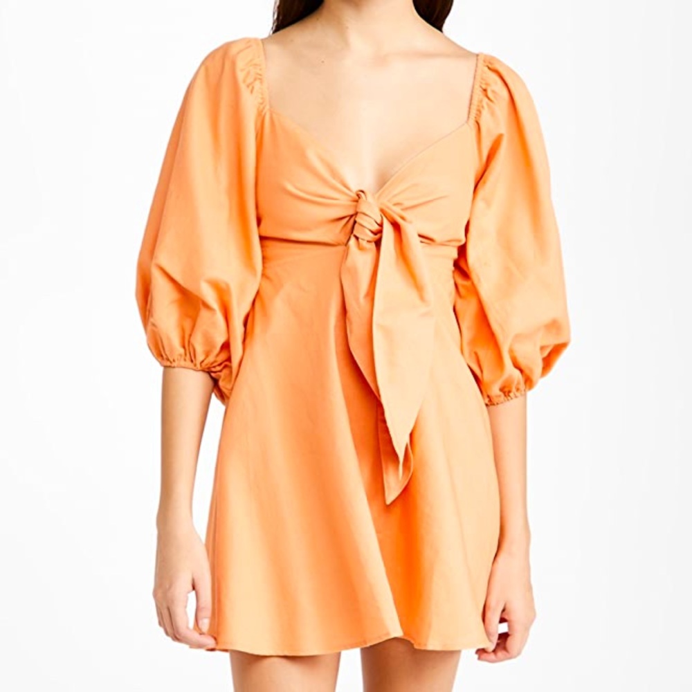 Charlie Holiday Sonny Dress (Papaya color, size small)